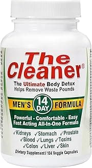 Century Systems The Cleaner Detox, Powerful 14-Day Complete Internal Cleansing Formula for Men, Support Digestive Health, 104 Vegetarian Capsules