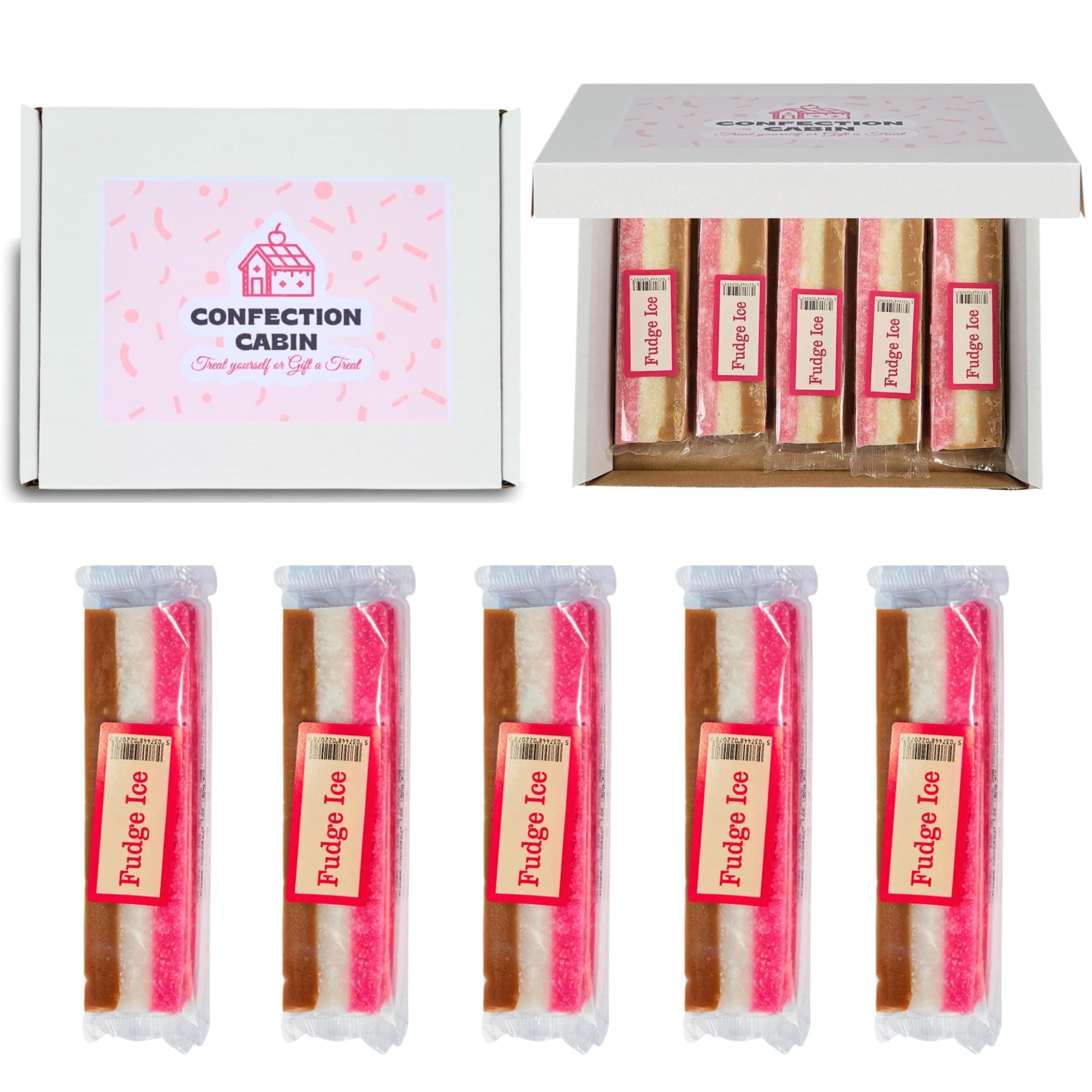 Fudge Ice Bars Gift Set - Selection Box 5 x 130g | Fudge Gift Box