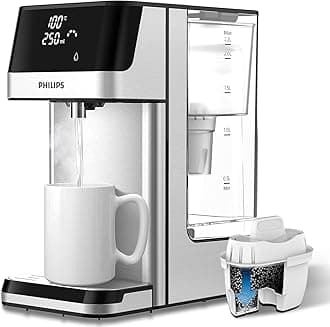 Water Station, Hot & Ambient Filtered Water Dispenser, 2.2L Capacity, 6 Temperature Presets, Touch screen, UK Power Plug