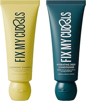 - Fix My Curls Cleanse & Condition Bundle | For Cleansing, & Moisturising Curly & Wavy Hair, Sulphate & Silicone Free |Anti Dandruff, Tea Tree|50ml each