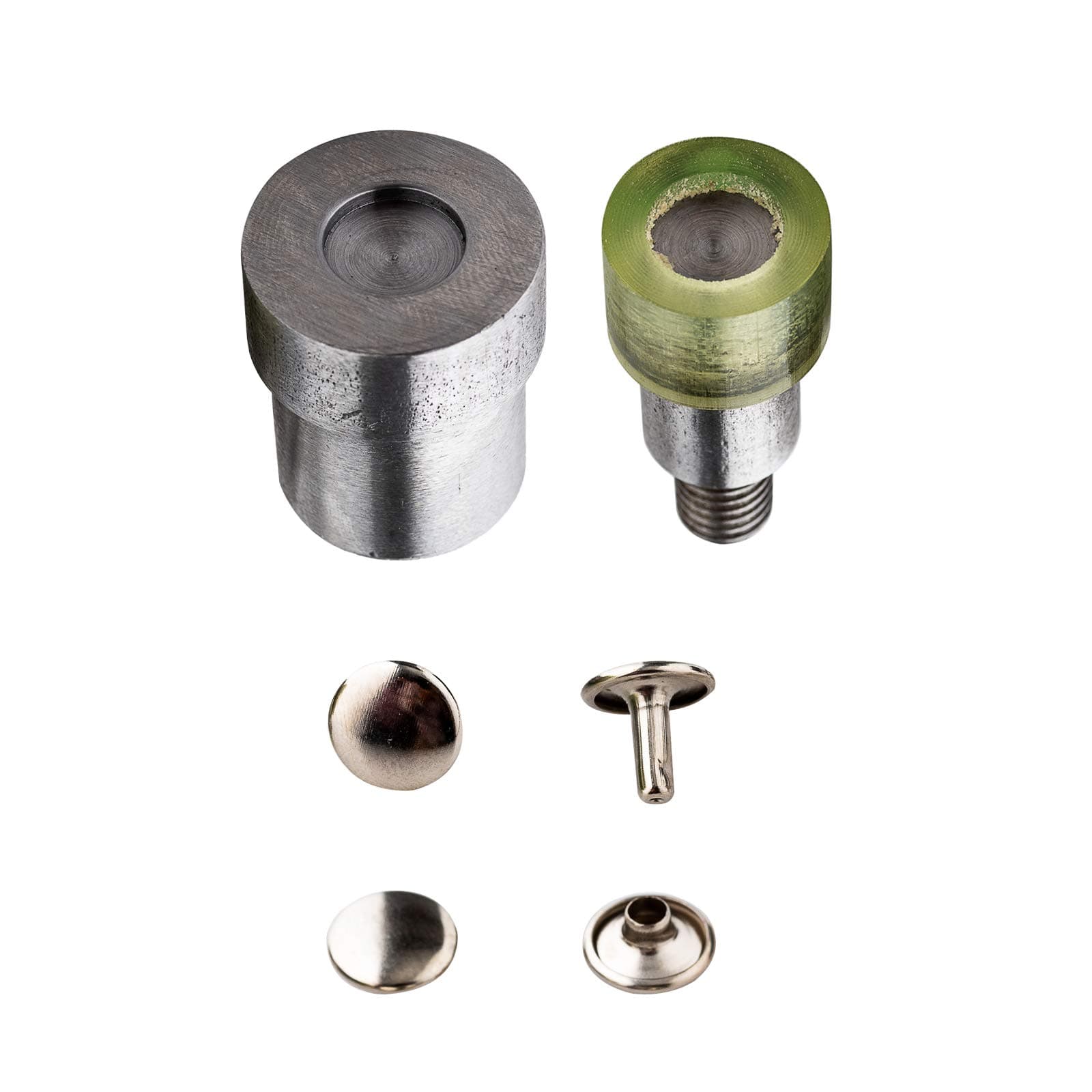 9mm Single/Double Cap Rivet Setting Tool Die Set For Green Hand Press Machine Universal Riveter by Trimming Shop