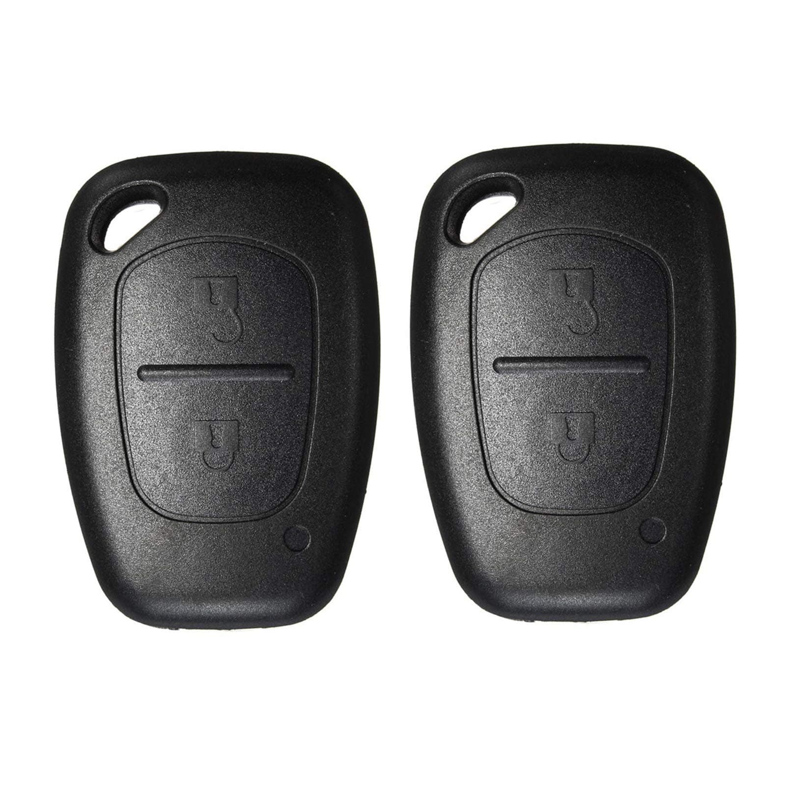 Heart Horse 2 Buttons Keyless Remote Key Case Shell Fob Compatible with Vauxhall Opel Movano Vivaro Renault Traffic Kangoo Nissan Primastar (No Blade) (2 pcs without blade)