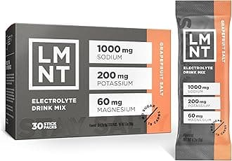 Drink LMNT Zero-Sugar Electrolytes - Grapefruit Salt - Hydration Powder Packets | No Dodgy Ingredients | Keto & Paleo Friendly | 30 Sticks