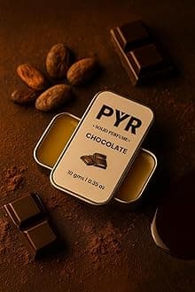 PYR Solid Perfume for Men & Women | Chocolate Long-Lasting & Strong Fragrance | Non-Greasy & Travel-Friendly | Perfect for Date Night & Gifting | 10g