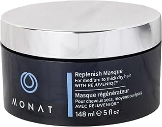 Replenish™ Masque Infused with Rejuveniqe® - Hair Masque that Deeply Condition Medium to Thick Hair. Hydrating Hair Mask w/Pea Extract & Vegan UV Protectant - Net Wt. 148 ml ℮ 5.0 fl. oz.