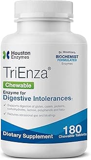 Houston Enzymes, TriEnza Chewable, 180 Chewable Tablets