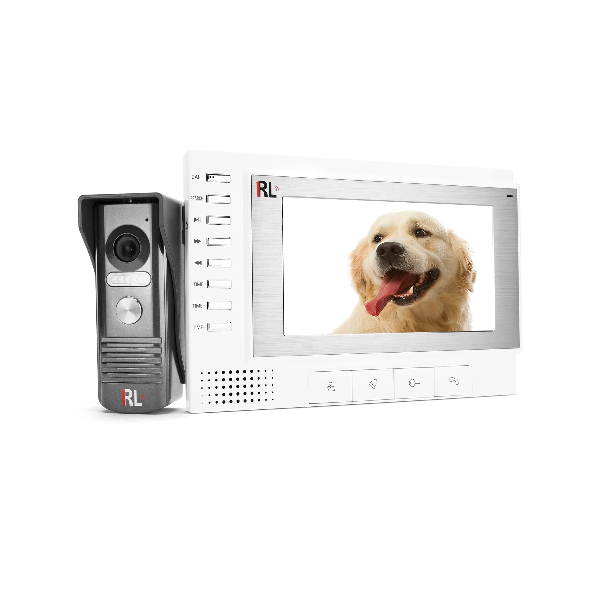 Roule RL-SD7F 7" High Definition Color Video Camera Intercoms Entry Access Control System Door Phone Doorbell Door Viewer Night Vision Home Security Surveillance Motion Detection Auto Recording