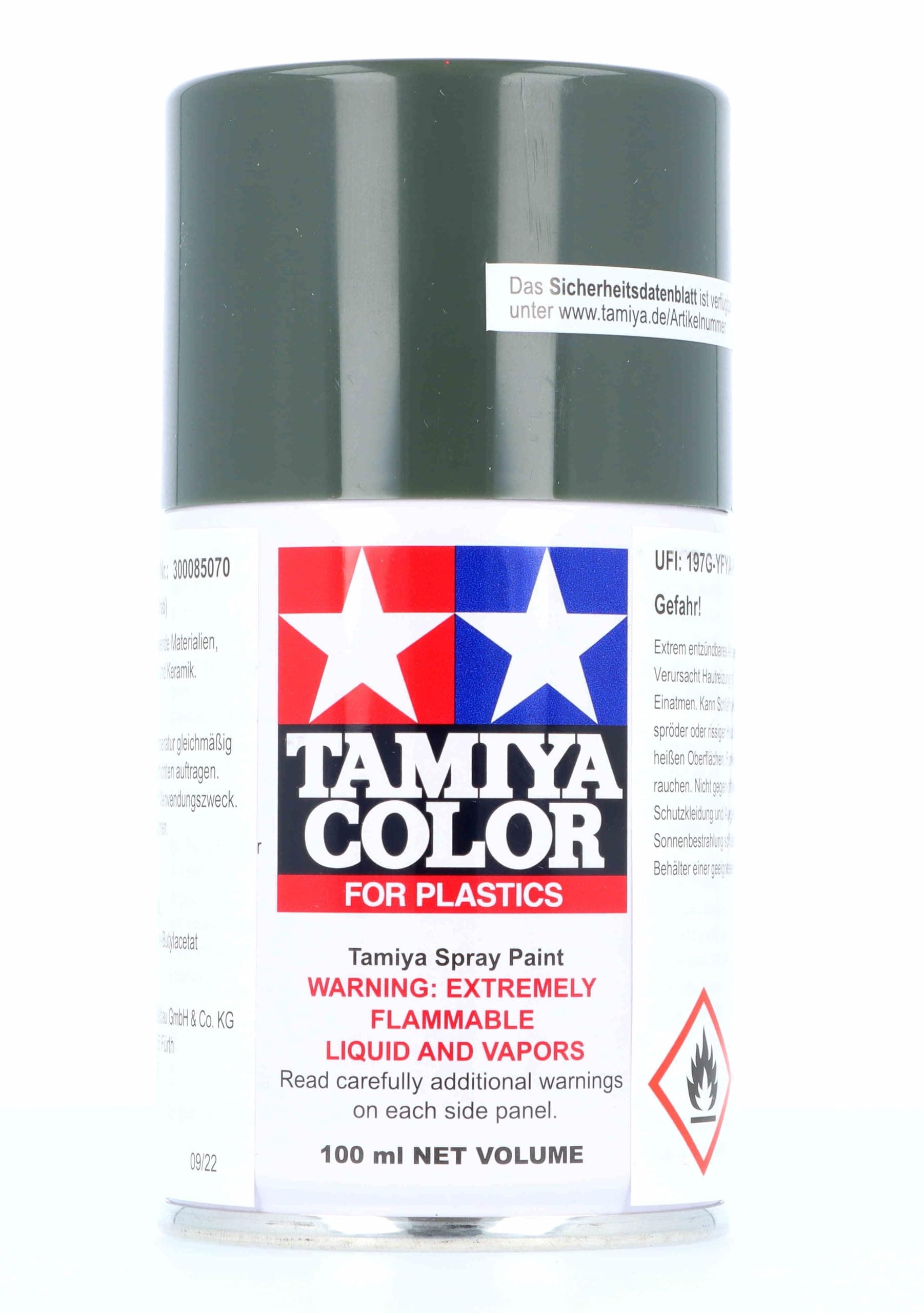 Tamiya Spray Lacquer TS-70 Olive Drab - 100ml Spray Can 85070