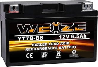 Weize YT7B-BS Battery High Performance - Maintenance Free - Sealed AGM Motorcycle Battery For Yamaha ATV