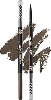 Vivienne Sabó Brow Arcade Eyebrow Pencil – Smudge-Proof Liner with Spoolie Brush, Micro Tip for Soft Definition and Natural-Looking Arches, Shade 03 Soft Brown, 0.035 oz