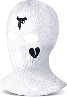 3 Hole Ski Mask Knitted Full Mask Windproof Balaclava Winter Full Face Cover Cycling Neck Warmer for Men Women