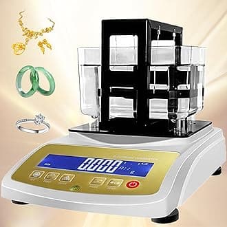 Digital Gold Purity Analyzer Meter ，K Value Tester & Density Meter for Gold Silver，Precious Metal Testing Machine ，Jewelry Tools，Electronic Purity Content Detector (WLD-200K)