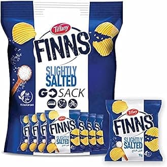Finns Slightly Salted Crinkled Potato Chips 24 x 12 g