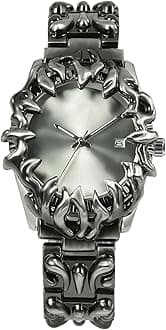 Watch for Men Retro Fashion Vintage Wristwatch Casual Gothic Steampunk Quartz Analog Hand Watches Hip Hop Cool Alien Y2K Male Clock