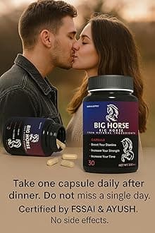 Capsule, Strength & Stamina Booster For Men Wellness (Pack of 60 Capsules), 150 grams