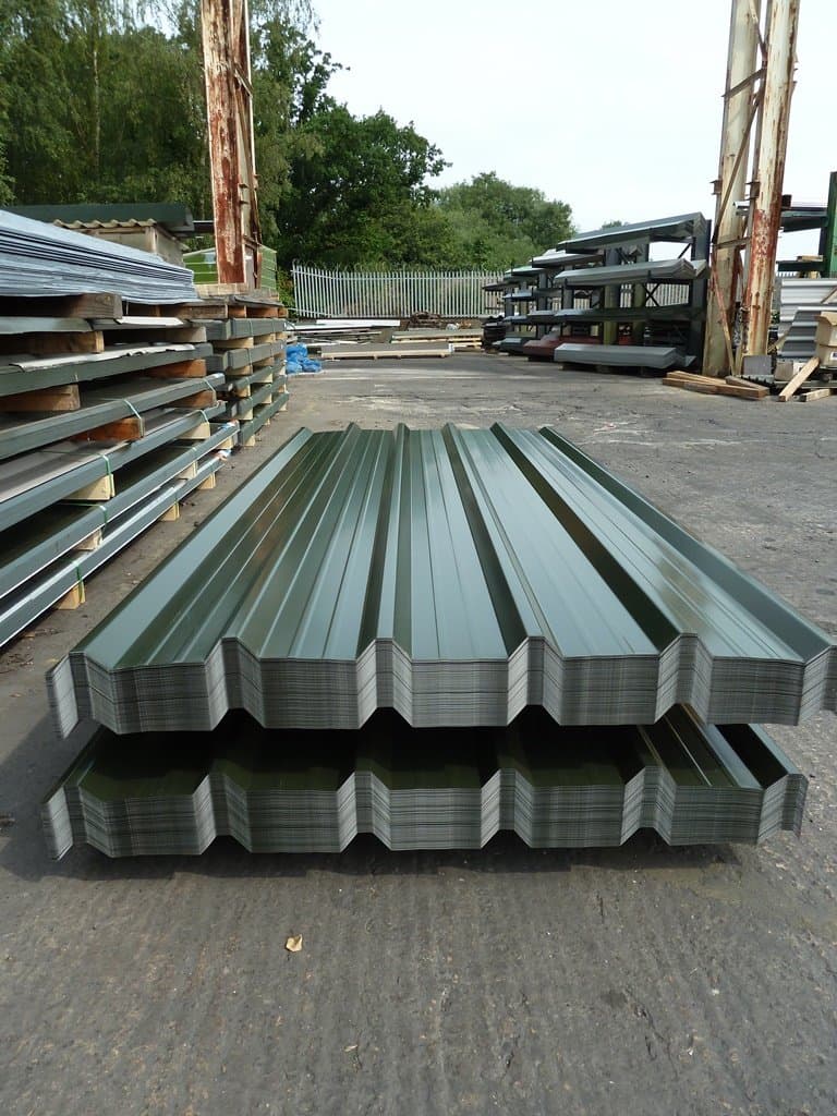 Box Profile Galvanised Steel Roofing Sheets with Polyester Coated Smooth Finish (Tel: 01675 462 692)