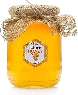 RAW HONEY | 11kg | Lime honey in glass jar | Absolutely Pure, Raw, Natural, Unpasteurized | Fresh | Made by Bees |