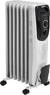Amazon Basics Indoor Portable Radiator Heater - White