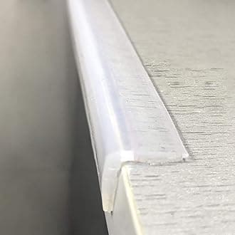 Angloria Baby Table Corner Protector, Transparent 100% Silicone Protection Corner Furniture for Children, Self-Adhesive Safety Anti-Shock Edge (1.5 x 1.5 cm Width, 2 m Length))