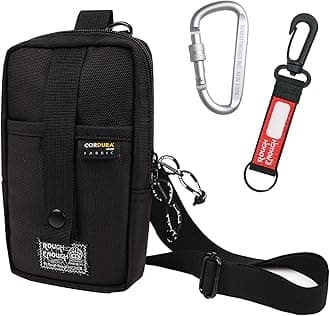 Rough Enough Small Crossbody Bag Man Purse for Men Cell Phone Shoulder Sling Tactical Pouch Black