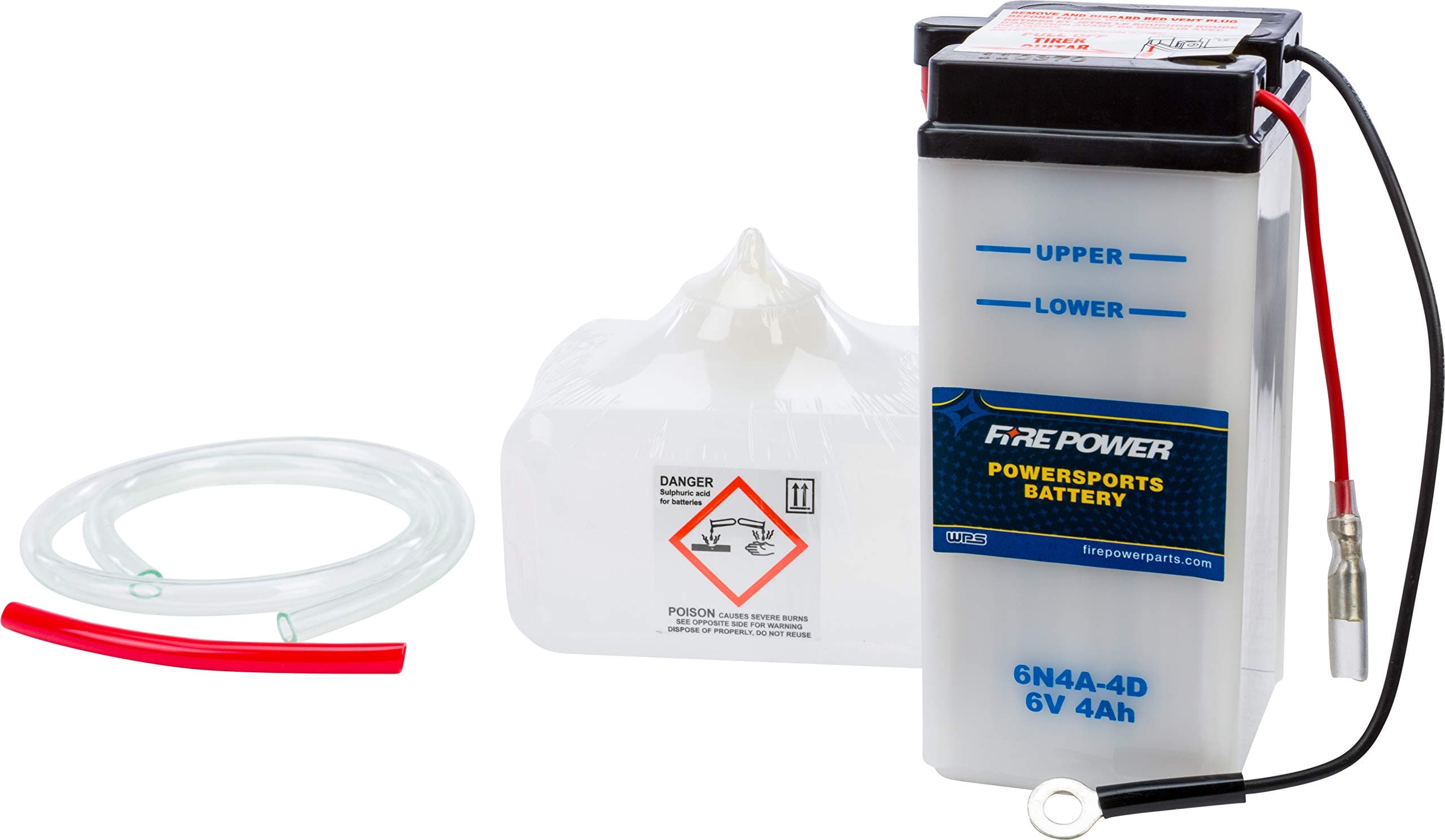 FIRE POWER Battery W/Acid 6V 6N4A-4D