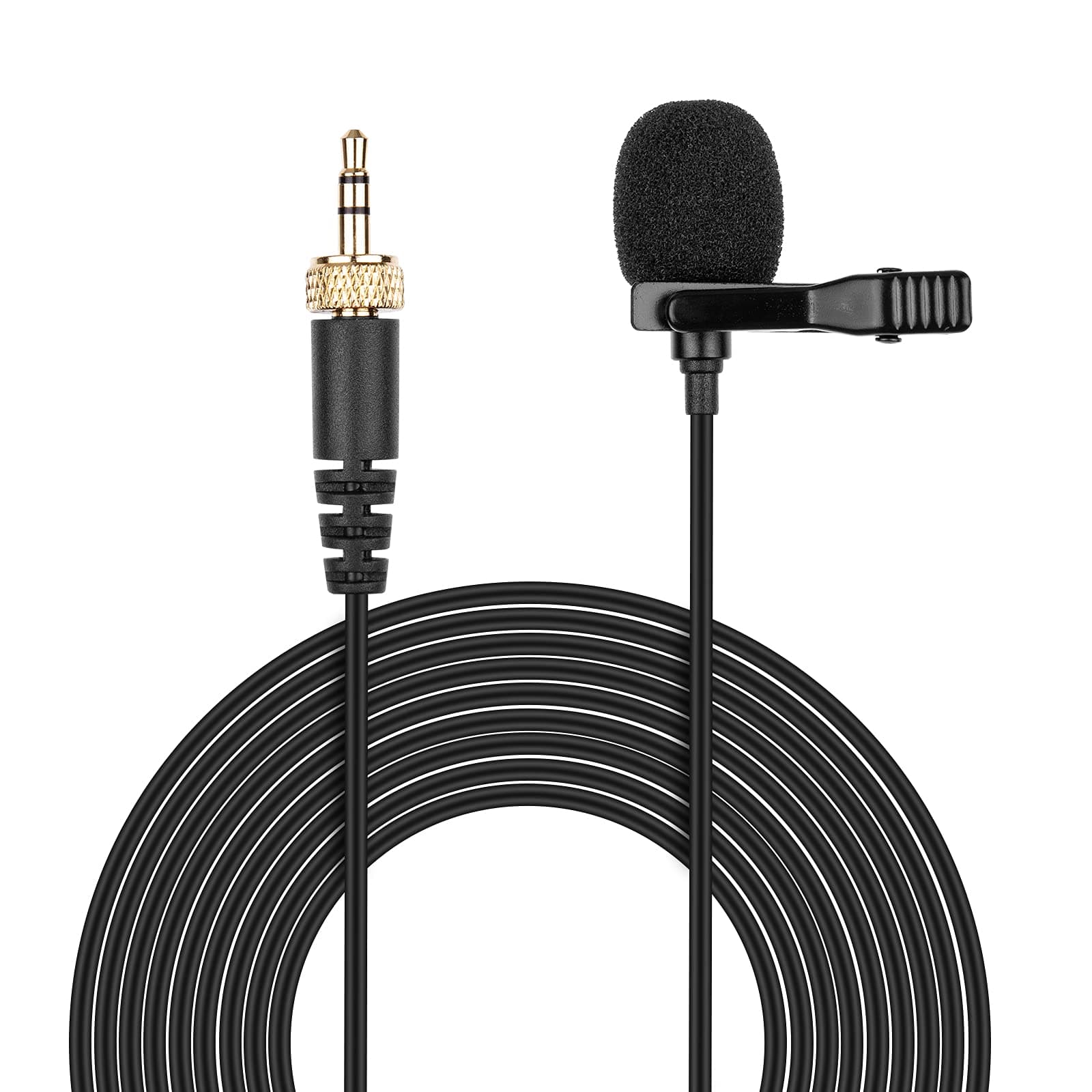 ME 2 Microphone Lavalier Mic Replacement for Sennheiser EW100 EW300 EW500 SK100 SK300 SK500 EK100 EK300 EK500 EW112P G4 G32 G2 G1 Wireless Audio Bodypack Transmitter, 3.5mm 10ft