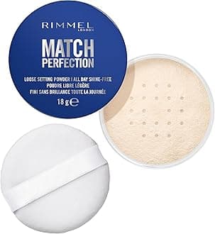 Match Perfection Loose Setting Powder, 001 Translucent, Lightweight & Breathable, Matte Finish, Vegan-Friendly Makeup, 18g
