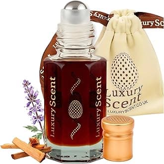 Perfume Oil Indonesian Patchouli Roll-On 3ml – Long Lasting Alcohol Free Arabian Attar – Premium Unisex Woody Earthy Fragrance with Natural Patchouli & Sandalwood Notes by Luxury Scent