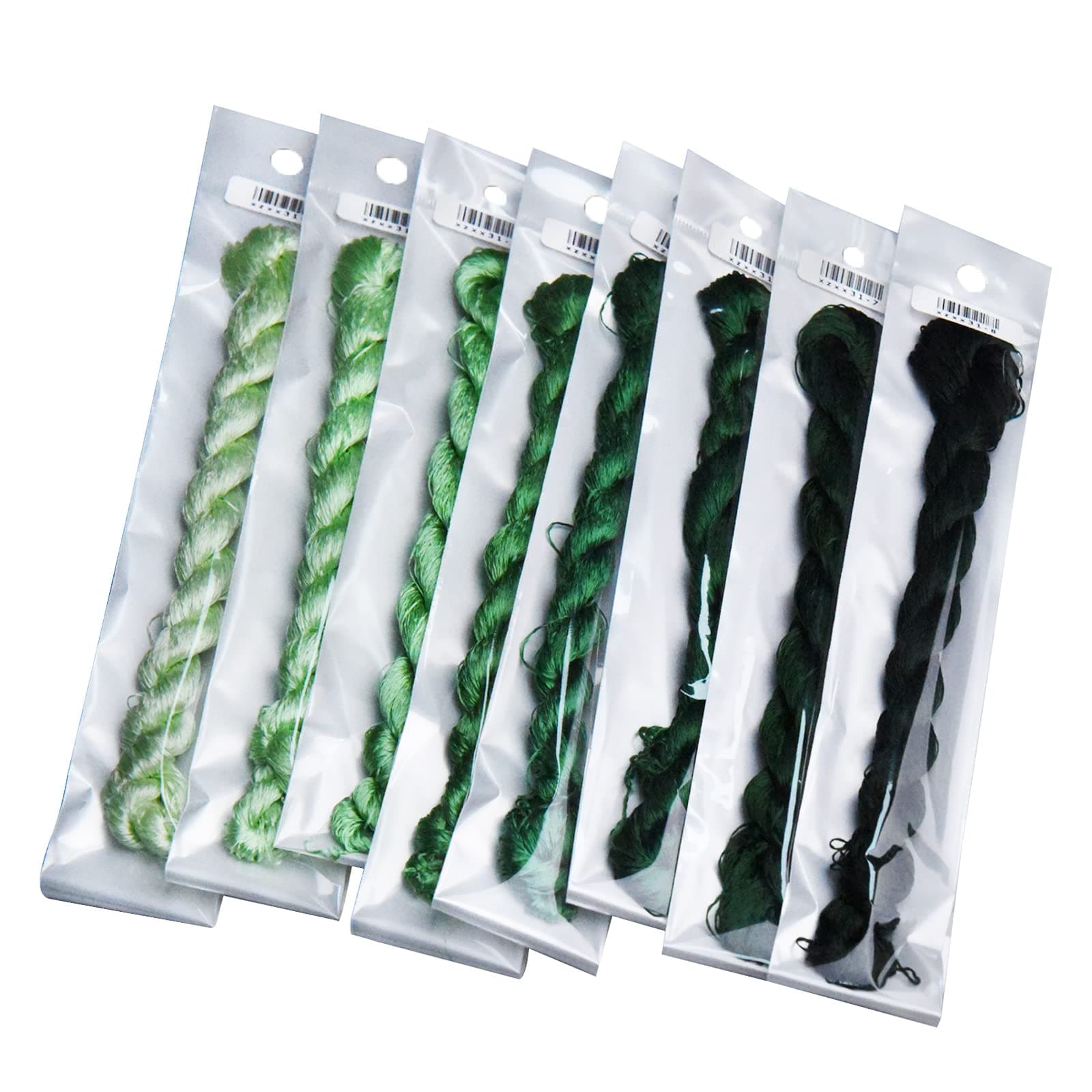 Natural 100% Silk Thread, Handmade Embroidery Thread Silk Floss 8 Colors 110m Each (31)