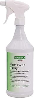 SC-3200 Duct Fresh Spray Air Freshener, Cleaner, Deodorizer Professional HVAC Home & Automotive Odor Remover, 32 Oz, Clear, 32 Fl Oz