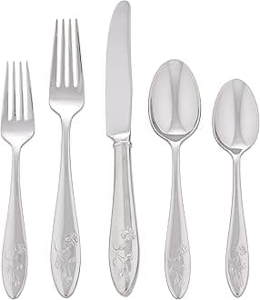 Butterfly Meadow 5-Piece Stainless Steel Place Setting, Service for 1
