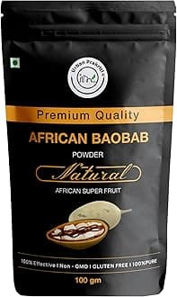 Urban Prakriti African Baobab Powder 100gm | Vegan Superfood for Men and Women | Best for the Gut Health, Immunity & Skin | Rich in Dietary Fiber, Vitamin C | Source of Potassium, Iron, Calcium