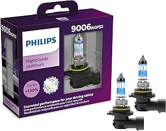 Philips automotive lighting 9006 NightGuide Platinum Upgrade Headlight Bulb, Pack of 2