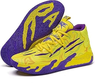 Men's Basketball Shoe - Anti Slip Outdoor Sports Shoe (45 EU, F4)