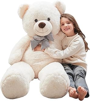 Molity Giant Big Plush Toys Teddy Bear 47" 120 Cm White