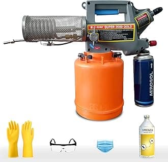 Agricare Mini Fogging Machine Super 2000 Gold (from Korea) Easy&Powerful Insect Killer For Home - Combo (Fogging Chemical+Butane Gas+Safety Kit)
