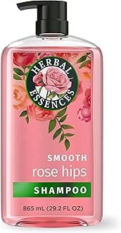 - Shampoo, Rose Hips - Smooth Collection, Shiny Hair with Vitamin E & Jojoba, Safe for Color Treated Hair, Floral Scent, Cruelty-Free, Dermatologist-Tested, 29.2 Fl Oz