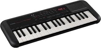 PSS-A50 - Portable, Digital Keyboard with Phrase Recording, 42 Built-in Voices and 138 Arpeggio Types with a Lightweight Design, in Black, 50.6 x 20.1 x 0.54 centimeters