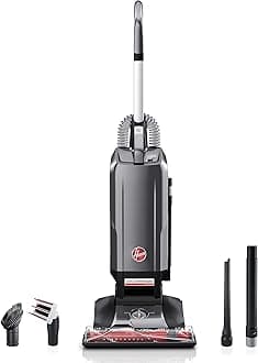 Hoover Complete Performance Advanced Pet Kit, Corded Bagged Upright Vacuum Cleaner with HEPA Filter, UH30650, Grey