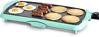 CC005859-001 Healthy Ceramic Nonstick Electric Griddle, Turquoise