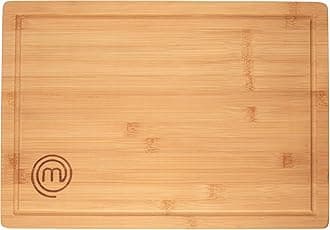 MasterChef Bamboo Cutting Board for Kitchen, Butcher Block Countertop, Large Chopping Board Wood 18" x 12", Natural, Organic & Food Safe Surface, Reversible Wooden Cutting Board with Juice Groove