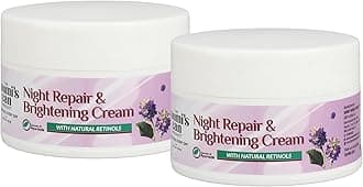 THE SOUMI'S CAN PRODUCT Night Repair & Brightening Cream | Natural Retinol & Vitamin-Rich Formula with Ginseng, Kakadu Plum, Rosehip Oil & Bakuchiol | For Skin Repair & Elasticity | Anti-Aging Cream to Prevent Fine Lines & Wrinkles | Boosts Collagen & Restores Firmness | Brightens Complexion & Revitalizes Skin Tone | Moisturizing & Hydrating Night Cream | Suitable for All Skin Types | For Women & Men | 50ml (Pack of 2)
