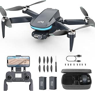 Drones with Camera for Adults 4k, 2-Axis Gimbals GPS Drone with EIS WeFone WF40 FPV RC Foldable Quadcopter for Beginners, Auto Return, Brushless Motor, 5G Transmission, 44min Flight Time, 2 Batteries
