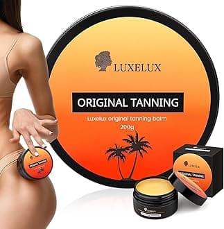 LUXELUXIntensive Tanning Balm - Natural Tanner, Brown Tan Accelerator, 6.7 Fl Oz (200 ml)