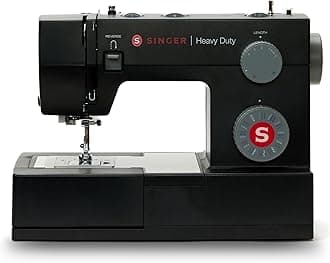 Heavy Duty 4432 (Black) High Speed Sewing Machine +Accessory Kit | 32 Built-In Stitches Deliver 110 Stitch Applications | 50% More Power for Thick Fabrics, 1100 Stitches/Min, 1-Step Buttonhole