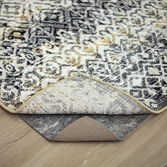 Mohawk Home Non Slip Rug Pad 3/8" Thick Felt + Latex Rubber Gripper - Dual Surface Cushion for Hardwood, Carpet, Tile Floors, Made in USA - 3' x 12'