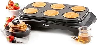 Domo DO8709P Pancake Maker, 1000 W, Black