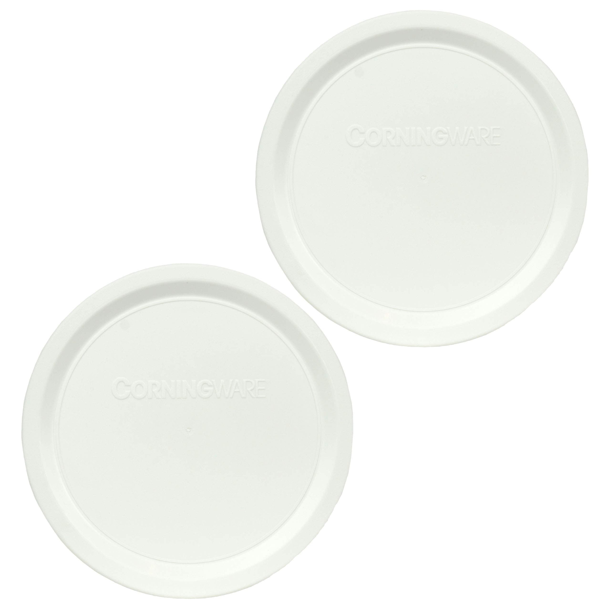 Corningware F-16-PC French White 16 Ounce Plastic Replacement Lid - 2 Pack