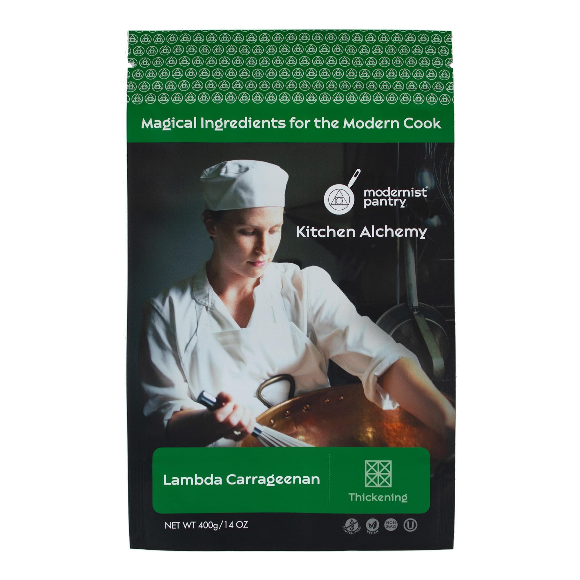 Refined Lambda Carrageenan ⊘ Non-GMO ☮ Vegan ✡ OU Kosher Certified - 400g/14oz