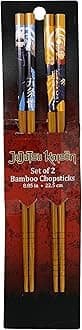 JUST FUNKY Jujutsu Kaisen Chopsticks - Set of 2 Bamboo Chopsticks - 8.85 Inches Long - Yuji Itadori and Satoru Gojo Designs